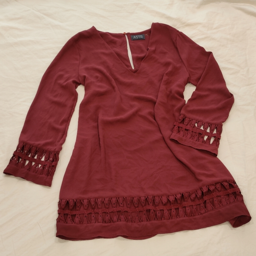 ASTR Terracotta Shift Dress